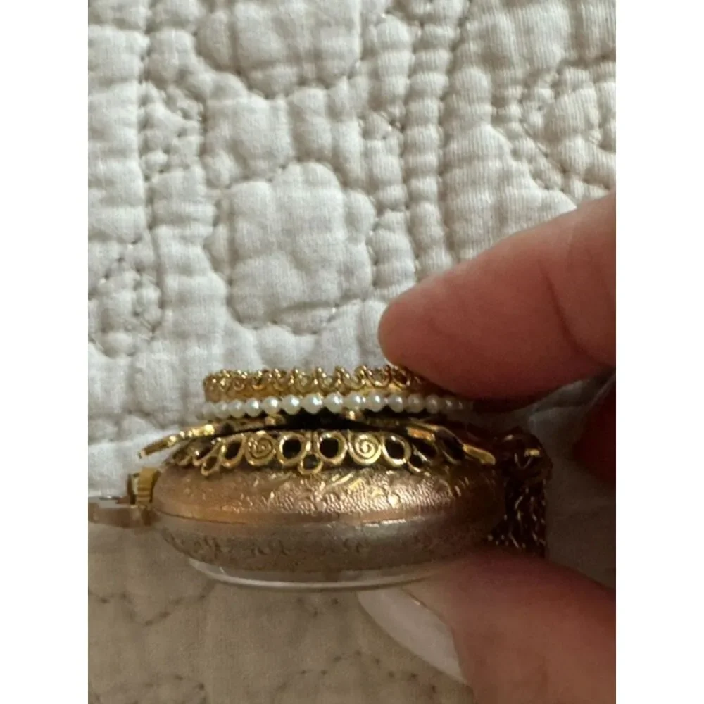 Rare Vintage Antique Burgana Swiss Made pendant watch.
